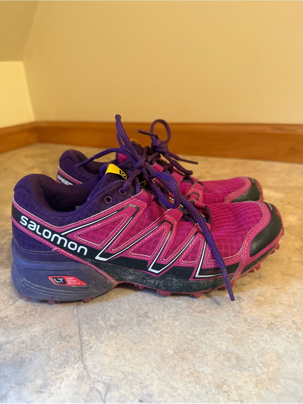 Salomon Women's Purple and Pink Trail Runners
